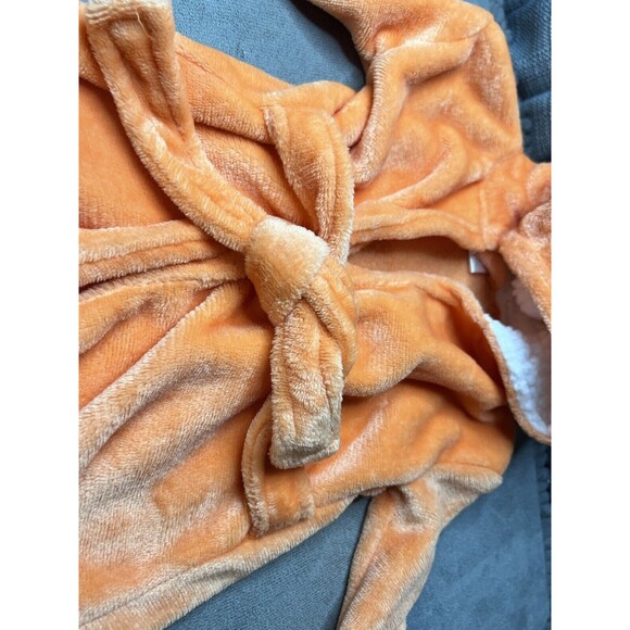 Kids Halloween Orange Hooded Bathrobe - Picture 3 of 8